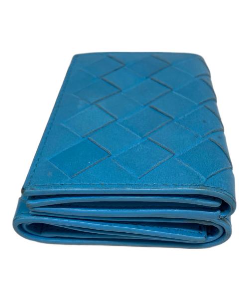 BOTTEGA VENETA（ボッテガベネタ）BOTTEGA VENETA (ボッテガベネタ) 3つ折り財布 スカイブルーの古着・服飾アイテム