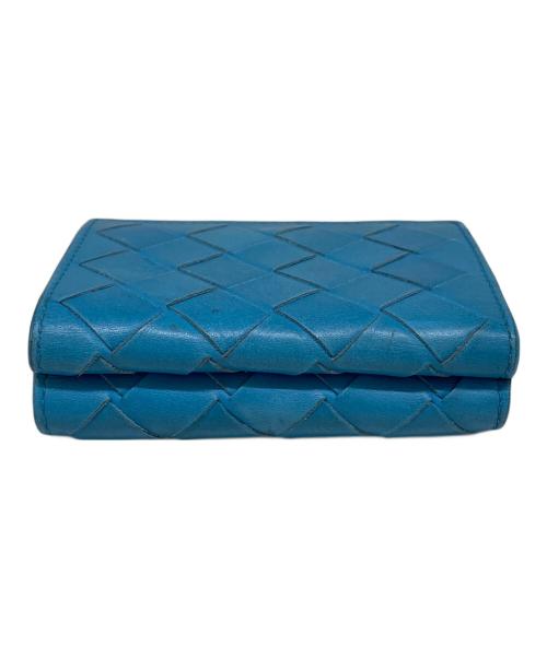 BOTTEGA VENETA（ボッテガベネタ）BOTTEGA VENETA (ボッテガベネタ) 3つ折り財布 スカイブルーの古着・服飾アイテム
