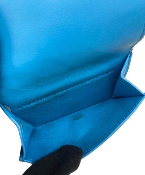 BOTTEGA VENETA（ボッテガベネタ）BOTTEGA VENETA (ボッテガベネタ) 3つ折り財布 スカイブルーの古着・服飾アイテム