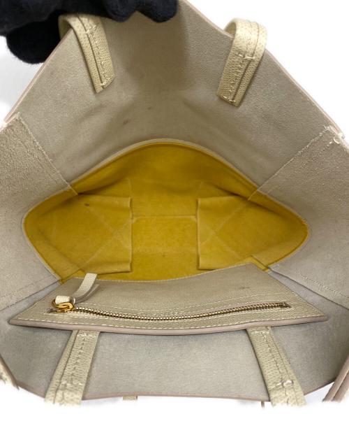 CELINE（セリーヌ）CELINE (セリーヌ) カバスモール2WAYトートバッグ イエロー×ベージュの古着・服飾アイテム