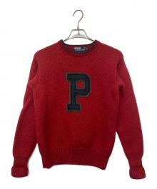 POLO RALPH LAUREN（ポロ・ラルフローレン）の古着「厚手ニット」｜レッド
