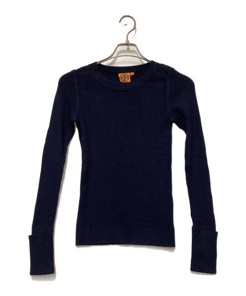 TORY BURCH（トリーバーチ）TORY BURCH (トリーバーチ) 薄手ニット ネイビー サイズ:Sの古着・服飾アイテム