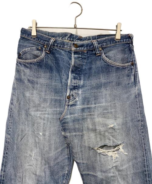 YAMANE（ヤマネ）YAMANE (ヤマネ) ダメージデニムパンツ インディゴ サイズ:35×33の古着・服飾アイテム
