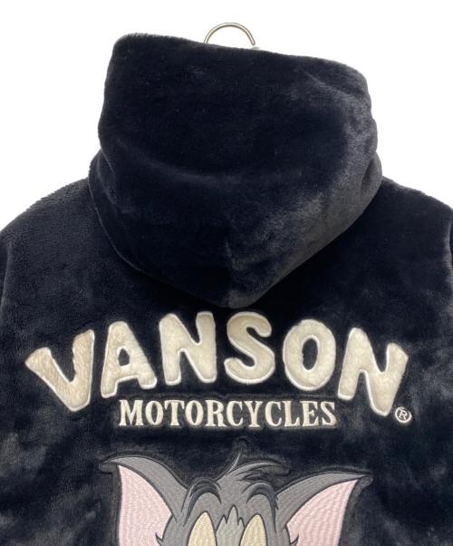 VANSON（バンソン）VANSON (バンソン) トムとジェリー (トムトジェリー) ボアジャケット ブラック サイズ:Lの古着・服飾アイテム