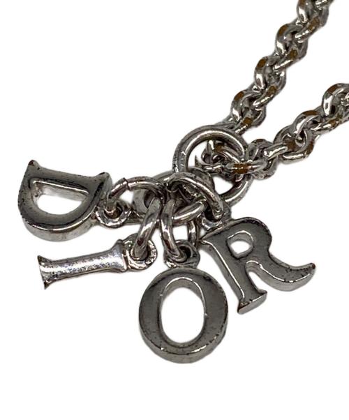 Christian Dior（クリスチャン ディオール）Christian Dior (クリスチャン ディオール) ロゴチャームネックレス シルバーカラーの古着・服飾アイテム