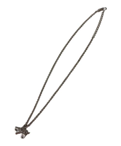 Christian Dior（クリスチャン ディオール）Christian Dior (クリスチャン ディオール) ロゴチャームネックレス シルバーカラーの古着・服飾アイテム