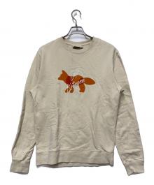 maison kitsune（メゾンキツネ）の古着「クルーネックスウェット」｜ベージュ