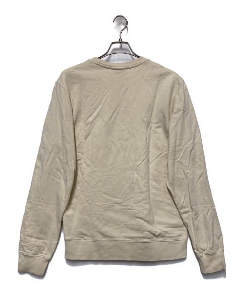 maison kitsune（メゾンキツネ）maison kitsune (メゾンキツネ) クルーネックスウェット ベージュ サイズ:Lの古着・服飾アイテム