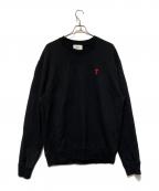 AMI Alexandre Mattiussiアミアレクサンドルマテュッシ）の古着「クルーネックスウェット」｜ブラック