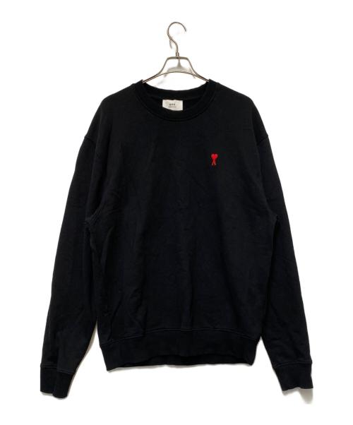 AMI Alexandre Mattiussi（アミアレクサンドルマテュッシ）AMI Alexandre Mattiussi (アミアレクサンドルマテュッシ) クルーネックスウェット ブラック サイズ:XXLの古着・服飾アイテム