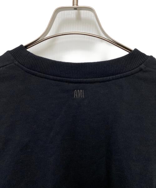 AMI Alexandre Mattiussi（アミアレクサンドルマテュッシ）AMI Alexandre Mattiussi (アミアレクサンドルマテュッシ) クルーネックスウェット ブラック サイズ:XXLの古着・服飾アイテム
