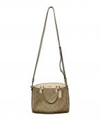 COACHコーチ）の古着「ミニショルダーバッグ」｜ベージュ