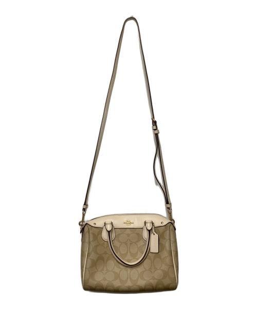 COACH（コーチ）COACH (コーチ) ミニショルダーバッグ ベージュの古着・服飾アイテム