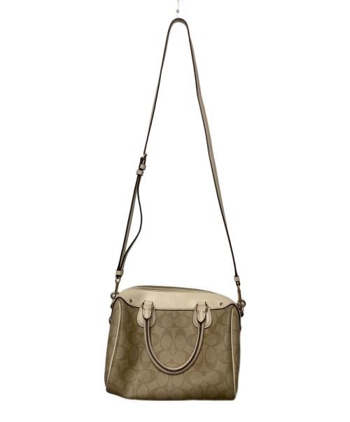 COACH（コーチ）COACH (コーチ) ミニショルダーバッグ ベージュの古着・服飾アイテム