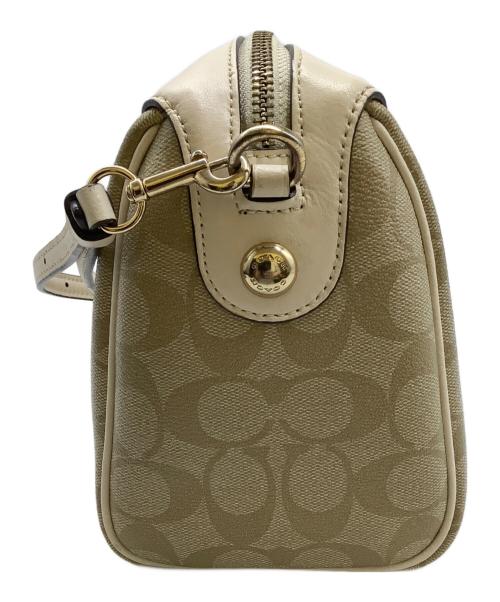 COACH（コーチ）COACH (コーチ) ミニショルダーバッグ ベージュの古着・服飾アイテム