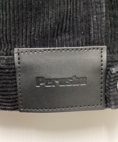 PERUSHU（ペルーシュ）Perushu (ペルーシュ) コーデュロイジャケット ブラック サイズ:M 未使用品の古着・服飾アイテム