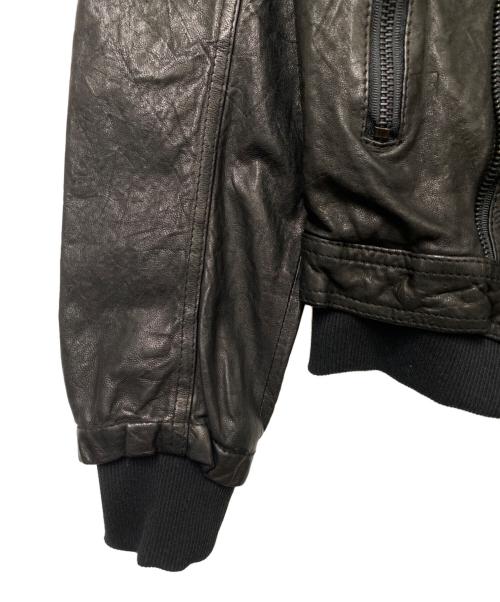 RENAULT（ルノー）RENAULT (ルノー) レザージャケット ブラック サイズ:9号の古着・服飾アイテム
