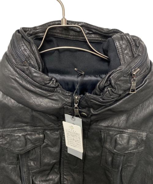 RENAULT（ルノー）RENAULT (ルノー) レザージャケット ブラック サイズ:9号の古着・服飾アイテム