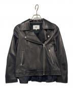 RAY BEAMSレイ ビームス）の古着「レザーライダースジャケット」｜ブラック