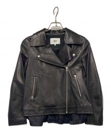 RAY BEAMS（レイ ビームス）の古着「レザーライダースジャケット」｜ブラック