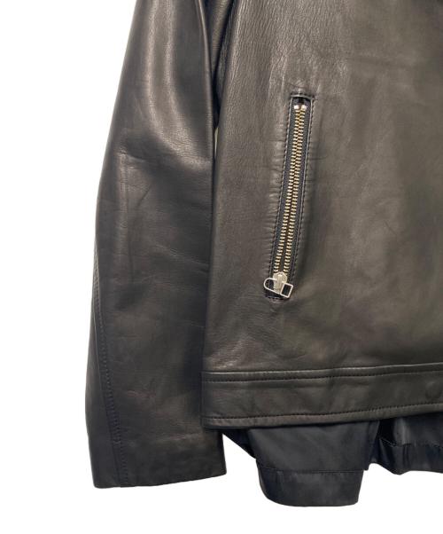 RAY BEAMS（レイ ビームス）RAY BEAMS (レイ ビームス) レザーライダースジャケット ブラック サイズ:1 未使用品の古着・服飾アイテム