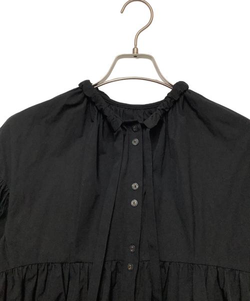 machatt（マチャット）machatt (マチャット) リボンバックティアードドレスワンピー ブラック サイズ:Freeの古着・服飾アイテム