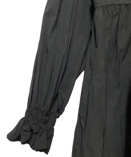 machatt（マチャット）machatt (マチャット) リボンバックティアードドレスワンピー ブラック サイズ:Freeの古着・服飾アイテム