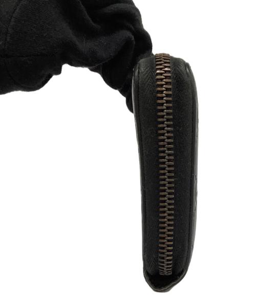 GUCCI（グッチ）GUCCI (グッチ) ラウンドファスナー財布 ブラックの古着・服飾アイテム