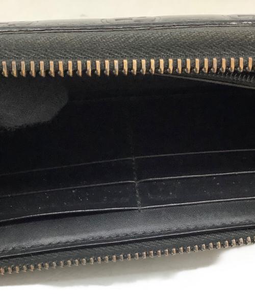 GUCCI（グッチ）GUCCI (グッチ) ラウンドファスナー財布 ブラックの古着・服飾アイテム