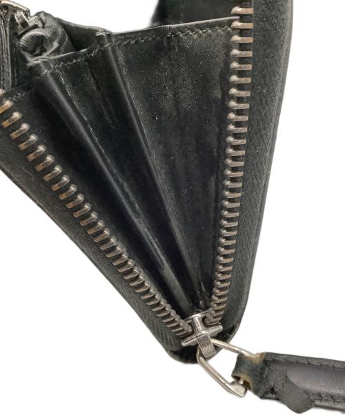 GUCCI（グッチ）GUCCI (グッチ) ラウンドファスナー財布 ブラックの古着・服飾アイテム