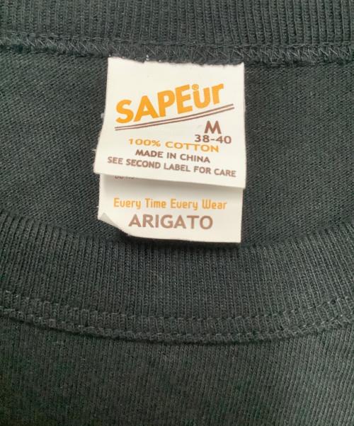 SAPEur（サプール）SAPEur (サプール) 半袖Tシャツ ブラック サイズ:Mの古着・服飾アイテム