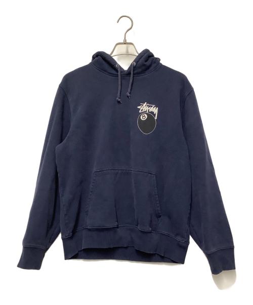 stussy（ステューシー）stussy (ステューシー) 8ボールパーカー ネイビー サイズ:Mの古着・服飾アイテム