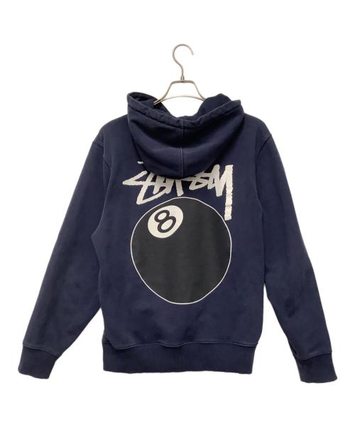 stussy（ステューシー）stussy (ステューシー) 8ボールパーカー ネイビー サイズ:Mの古着・服飾アイテム