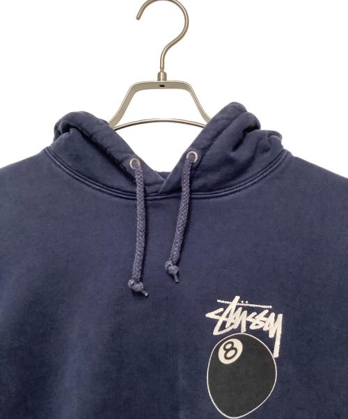 stussy（ステューシー）stussy (ステューシー) 8ボールパーカー ネイビー サイズ:Mの古着・服飾アイテム