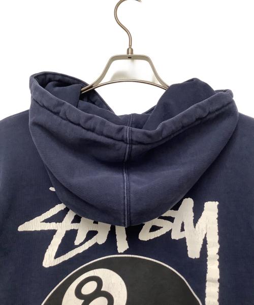 stussy（ステューシー）stussy (ステューシー) 8ボールパーカー ネイビー サイズ:Mの古着・服飾アイテム