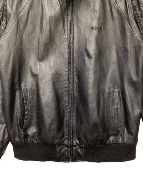 Schott（ショット）Schott (ショット) ラムレザートラックジャケット ブラック サイズ:Lの古着・服飾アイテム