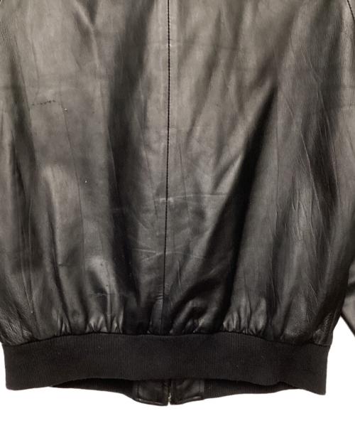 Schott（ショット）Schott (ショット) ラムレザートラックジャケット ブラック サイズ:Lの古着・服飾アイテム