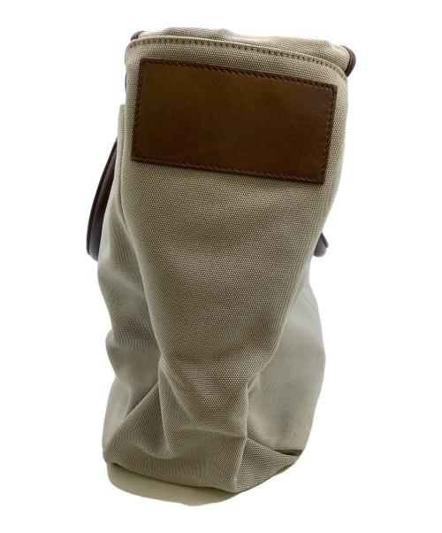 HUNTING WORLD（ハンティングワールド）HUNTING WORLD (ハンティングワールド) 2WAYビジネストートバッグ グレー×ブラウンの古着・服飾アイテム