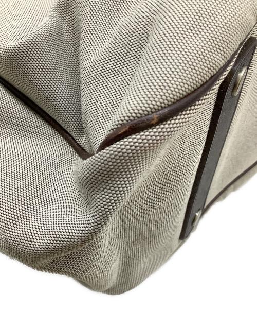 HUNTING WORLD（ハンティングワールド）HUNTING WORLD (ハンティングワールド) 2WAYビジネストートバッグ グレー×ブラウンの古着・服飾アイテム