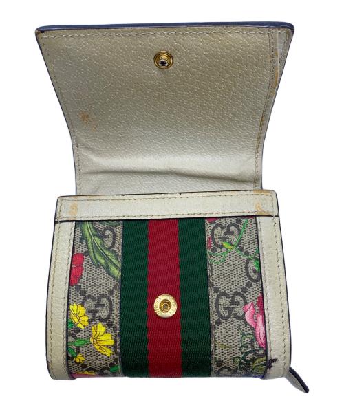 GUCCI（グッチ）GUCCI (グッチ) GUCCI　オフィディアコンパクトウォレット アイボリーの古着・服飾アイテム