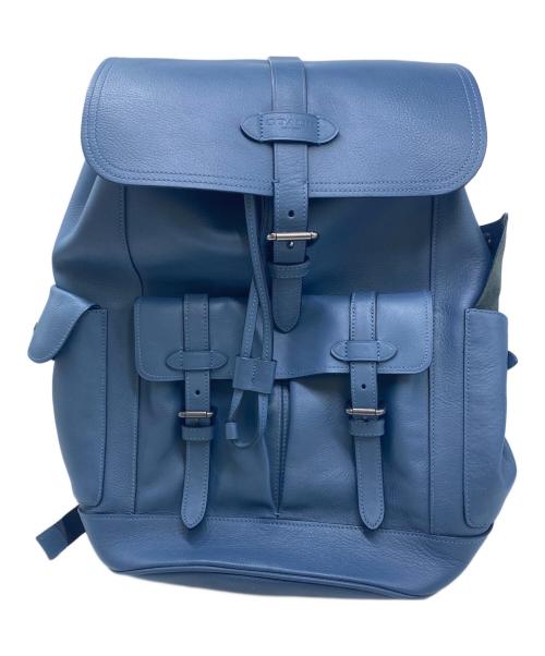 COACH（コーチ）COACH (コーチ) ハドソン レザー バックパック ブルーの古着・服飾アイテム