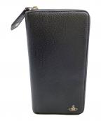 Vivienne Westwoodヴィヴィアンウエストウッド）の古着「ラウンドファスナー財布」｜ブラック