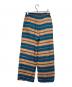 sara mallika (サラマリカ) MULTI BORDER PANTS ブラウン×スカイブルー サイズ:表記無し：6000円