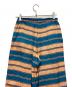 中古・古着 sara mallika (サラマリカ) MULTI BORDER PANTS ブラウン×スカイブルー サイズ:表記無し：6000円