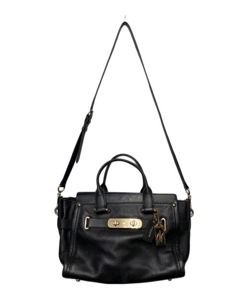 COACH（コーチ）COACH (コーチ) COACH　スワッガー　2WAYバッグ ブラックの古着・服飾アイテム