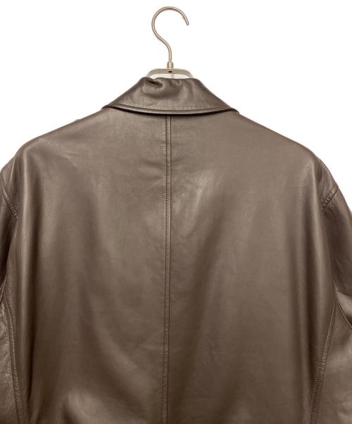 RALPH LAUREN Purple Label（ラルフ ローレン パープル レーベル）RALPH LAUREN Purple Label (ラルフ ローレン パープル レーベル) レザーコート ブラウン サイズ:XLの古着・服飾アイテム