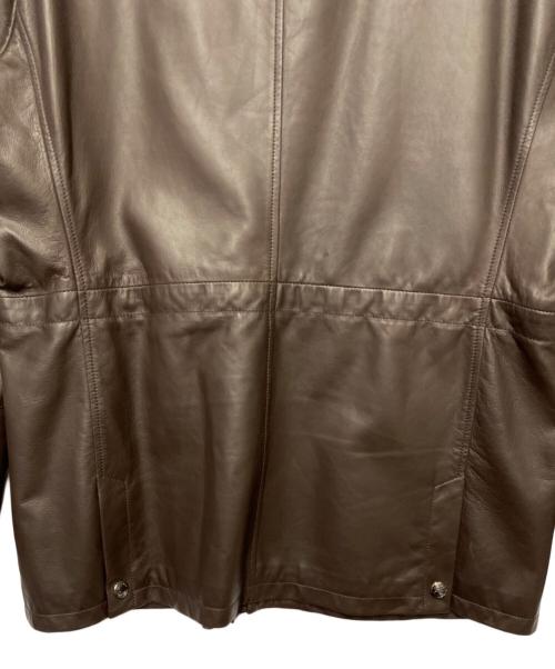 RALPH LAUREN Purple Label（ラルフ ローレン パープル レーベル）RALPH LAUREN Purple Label (ラルフ ローレン パープル レーベル) レザーコート ブラウン サイズ:XLの古着・服飾アイテム