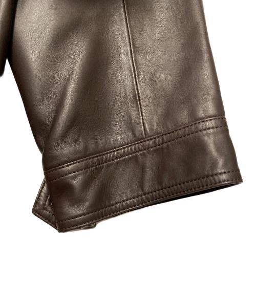 RALPH LAUREN Purple Label（ラルフ ローレン パープル レーベル）RALPH LAUREN Purple Label (ラルフ ローレン パープル レーベル) レザーコート ブラウン サイズ:XLの古着・服飾アイテム