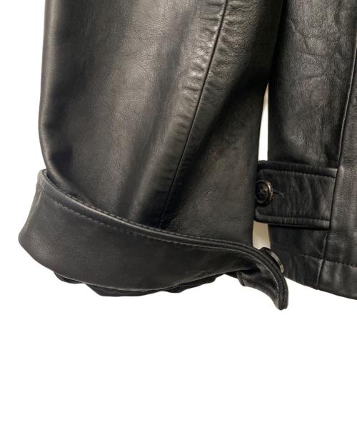 POLO RALPH LAUREN（ポロ・ラルフローレン）POLO RALPH LAUREN (ポロ・ラルフローレン) レザージャケット ブラック サイズ:XLの古着・服飾アイテム