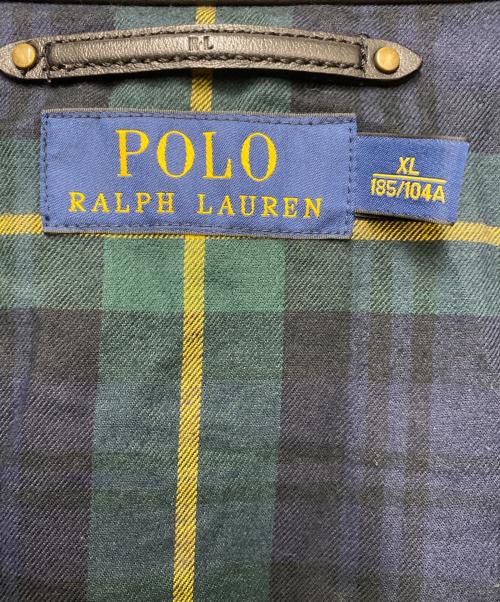 POLO RALPH LAUREN（ポロ・ラルフローレン）POLO RALPH LAUREN (ポロ・ラルフローレン) レザージャケット ブラック サイズ:XLの古着・服飾アイテム